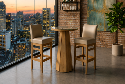 Mesa Bristrô com Banqueta Slim - 65x65